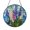 Acrylic 3.5 Inch, variant on Vibrant Lupine Stained Glass Style Window Suncatcher