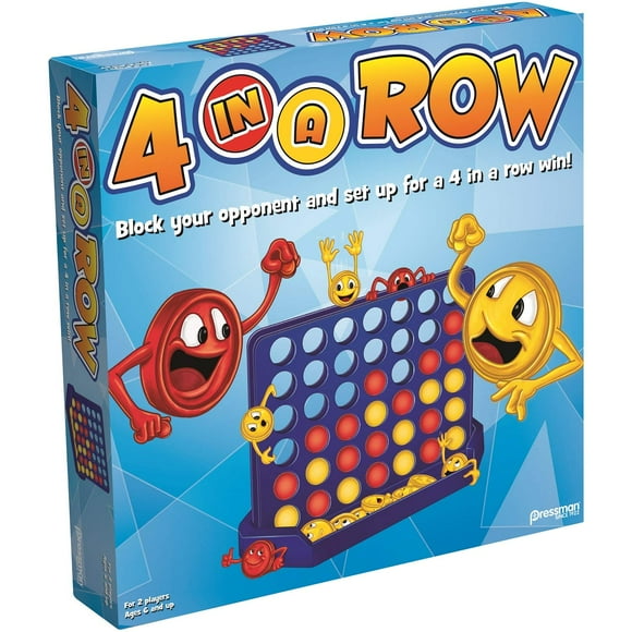 Pressman 4 In A Row - The Head To Head Game Of Strategy 5"" Multicolor