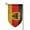 Fillet, variant on Germany Flag Garden Flag Double Sided Flags with Vivid Color for Yard Lawn Garden Decor 12.5 x18 Inch Square