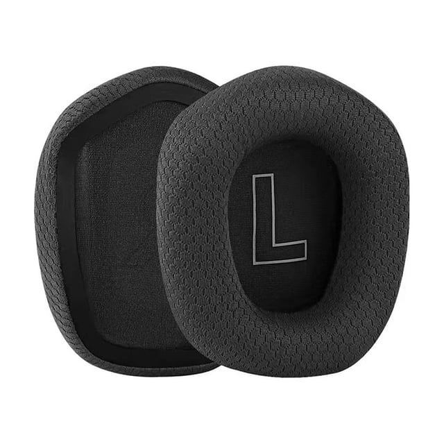 Seitruly Almohadillas para los oídos Cojín Protección auditiva Gaming Leather On-ear Mesh Gamer Cover Accesorios Reemplazo para G733 Videojuegos y accesorios Negro Almohadillas