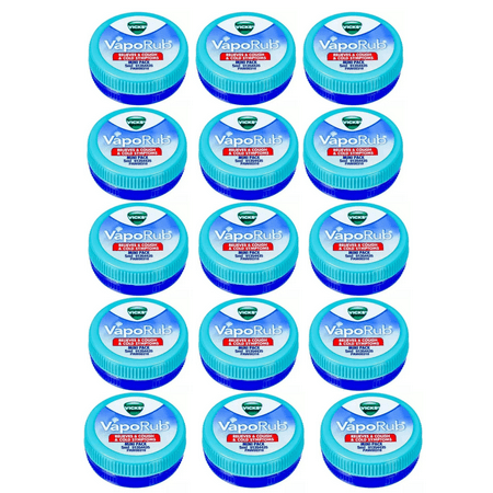 Vicks VapoRub 5ml Mini – Compact Comforting with Menthol Travel Size (15-Count)