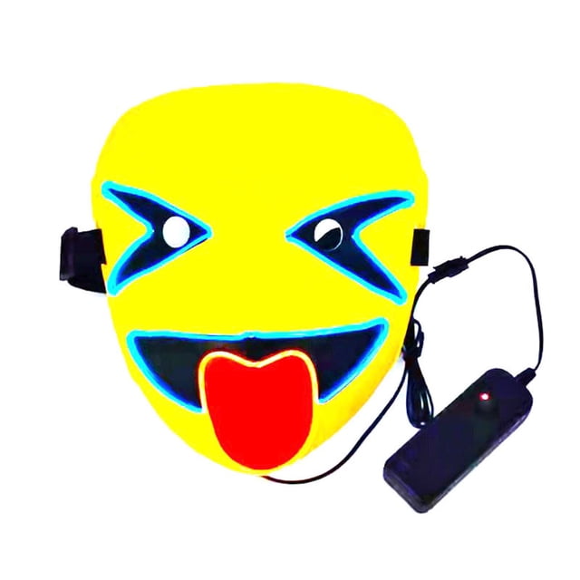 Disfraz de carnaval de Halloween de Mask El Luminous, accesorios para fiestas