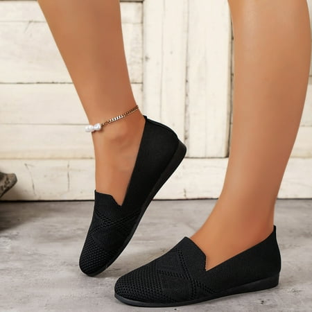 

Vedolay Keen Casual Shoes For Women Ladies Loafers Comfortable Lightweight Flat Fashion Soft Shoes Black 8.5
