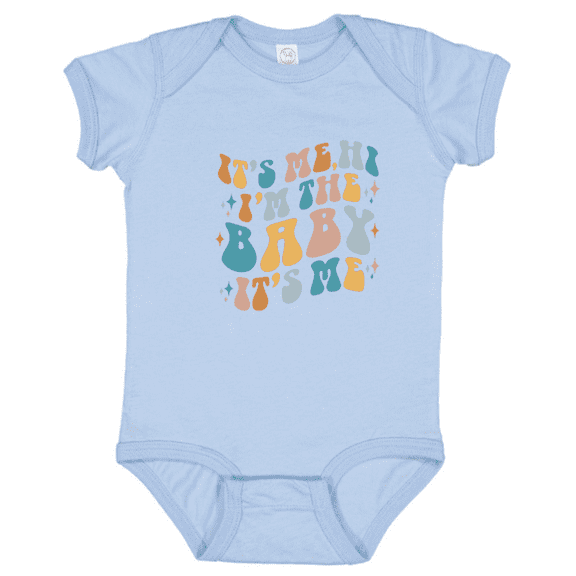 Bubvorie It’s Me Hi I’m the Baby Pregnancy Announcement Baby Bodysuit Infant Shirt Newborn Baby Gift