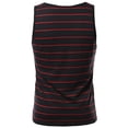 thumbnail image 2 of FashionOutfit Men's Basic Round Neck Stripe Tank Tops, 2 of 3