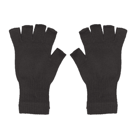 Cc Unisex Fingerless Gloves, Multicolor Solid Print, New with Box/Tags