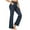 3-Dark Blue, variant on SELONE Wide Leg Jeans for Women Petite Mid Rise with Pockets Polyester Fashion Clothes Ankle Length Baggy Wide Leg Go Out Pants Dark Blue S