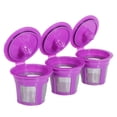 thumbnail image 1 of Paquete De 3 Tazas K Reutilizables Para Cafeteras 2.0 1.0 / K560 Para Filtros De Café De Una So Taza Recargables es De Usar - Taza Púrpura Macarena Filtro de café molido reutilizable, 1 of 8