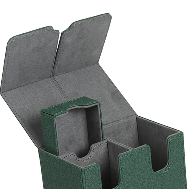 VONKY 160 Card Deck Storage Box Collectible Cards Container for MTG TCG Green