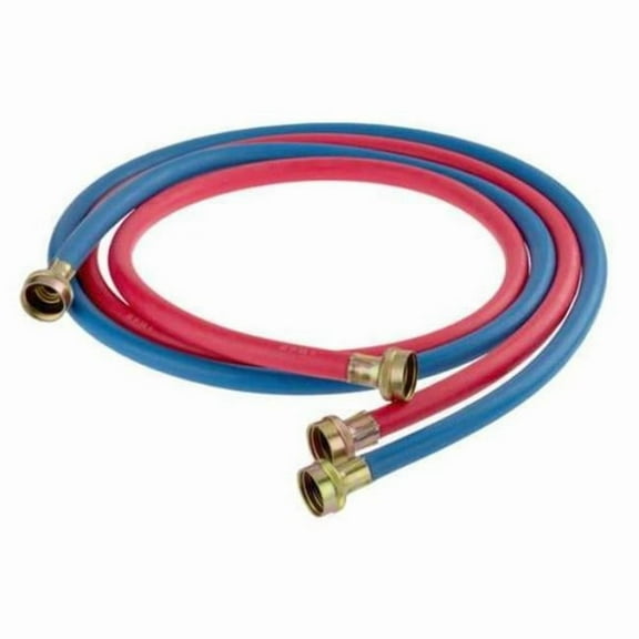 Oatey 93215 5 ft. Wash Machine Hose, Red & Blue - Pack of 2