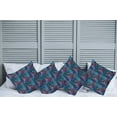 thumbnail image 2 of Ambesonne Colorful Throw Pillow Cover 4 Pack, Mosaic Shell Swirls, 20", Pale Blue and Lilac Pink, 2 of 7