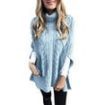 thumbnail image 2 of IMENGL Chandail Col Roulé Mode Couleur Unie, Bleu 3TG, Taille 3TG, 2 of 5