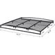 thumbnail image 4 of Low-profile 6-pulgada metal platform king marco de cama. heavy-duty design no box spring required. mattress foundation con steel slats support, 4 of 5