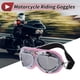 thumbnail image 2 of Gafas de montar para motocicleta plegables de PC PU esponja para motocross y ATV, lente tono plateado, marco tono rosa, 2 of 6