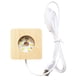 thumbnail image 3 of Base de luz Soporte de pantalla LED de 8 cm Vidrio cuadrado iluminado para resina acrílica (cálido), 3 of 4