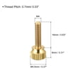 thumbnail image 2 of Tornillos moleteados Unique Bargains 5uds M4x16mm Latón Hombro, 2 of 4