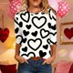 thumbnail image 1 of Xuyuer Women's Casual 3/4 Sleeve T-Shirts Round Neck Cute Tunic Tops Basic Tees Blouses Business Work Tee Top Summer Tunic Tops Dressy T-Shirts Pleated Shirts Fit Pullover Tshirts, 1 of 8