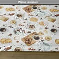 thumbnail image 6 of Ambesonne Brown Place Mats Set of 4, Croissant Bagels Coffee, Standard Size, Sand Brown White, 6 of 6