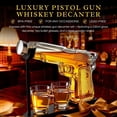 thumbnail image 3 of Juego de decantador de whisky en forma de pistola de 10 oz de vidrio The Wine Savant, 3 of 9
