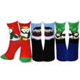 thumbnail image 2 of TeeHee Christmas Kids Cotton Fun Crew Socks 3-Pair Pack (3-5 Years, Snowman Penguin Bear), 2 of 8