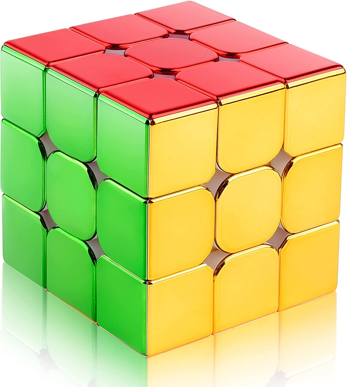 D-Fantix Cyclone Boys Original Magnetic Speed Cube 3x3x3, Mirror Reflective Stickerless Magic Cube, Personalized Shiny Puzzles for Kids Adults (56mm) - Walmart.com