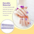 thumbnail image 3 of False Nail Tips Shiny Color Super Coffin Manicure Tools Extension Exquisite Press Lady Detachable DIY Accessories Artificial Fingernails Taro Purple, 3 of 6
