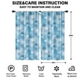 thumbnail image 2 of Blackout Kids Curtains,Light Blue Christmas Snowflake Pattern Childrens Insulated Curtains Set Of 2,Bedroom Essentials,Toddler Room Decor 42"x84", 2 of 5
