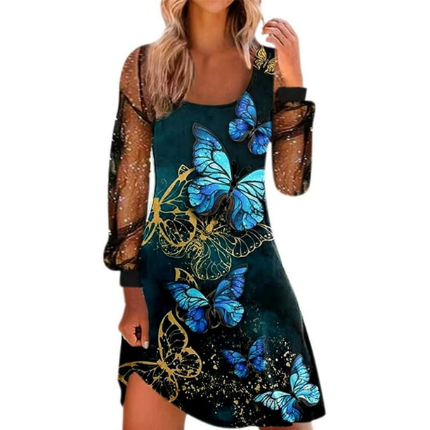 Minivestido Sexy de cuello alto para mujer, vestido brillante con corsé, vestido de tubo de malla de manga larga, ajustado para fiesta, Club y noche Fridja NMB2738