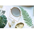 thumbnail image 3 of Makeup Mirror Single Sided Vanity Mirror Vintage 360° Rotation Metal Cosmetic Mirror Round Beauty Mirror Handmade Make Up Mirror for Dresser Vanity Table Desk - Champagne Gold, 3 of 7
