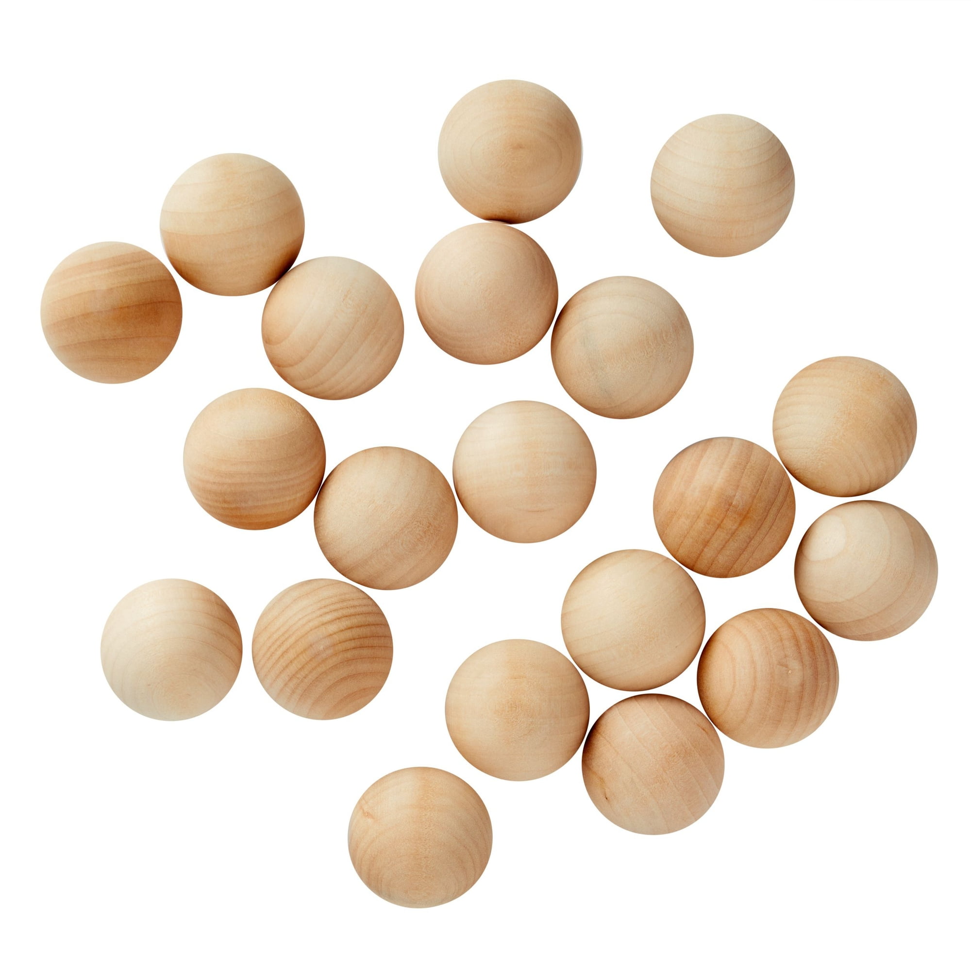 Perfeclan Round Wooden Ball Bag Of Unfinished Wood Round Balls Hardwood  Beads Small Wooden Balls For Crafts And Building Toy Accessories For  Children