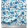 thumbnail image 1 of Soimoi Polyester Crepe Fabric Floral & Paisley Print Fabric by Yard 52 Inch Wide, 1 of 3