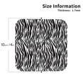 thumbnail image 2 of Kdxio Zebra Funny Coasters,4 Pcs Leather Coasters,Housewarming Gifts,Protect Furniture from Water Marks Scratch and Damage, 2 of 8