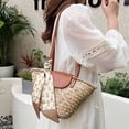 thumbnail image 4 of Bolso Hobo Elegante Bolsos Mano para Mujer Tejidos Paja Viajes Al Aire Libre, 4 of 9