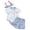 White, variant on CAIXIA Dresses for Girls Adorable Baby Baseball Print Romper Shorts Hat Outfit Set for Girls and Boys,0-3 Months