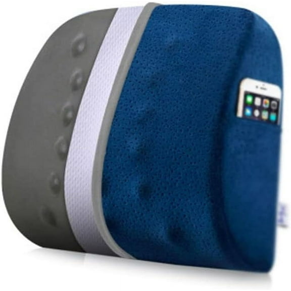 Memory Foam Seat Chair Cushion Coccyx Orthopedic Lumbar Support Pillow Car Seat Pad Office Chair Cushion Waist Massage Pillow(D)