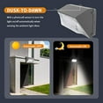 thumbnail image 6 of 150W LED Wall Pack Lights, 21000LM Outdoor Wall Lights with Dusk to Dawn Photocell, 600-800W HID Replacement, Outdoor Commercial and Industrial Lighting, Waterproof IP65, Led Wall Pack Outdoor-2Pack, 6 of 7