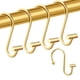 thumbnail image 2 of Gracelife Ganchos Para Cortinas De Ducha, Juego De 12 Anillos De Cortina De Ducha De Metal Resistentes A La Oxidación Para Baño, Ganchos Decorativos Con Barra En T, Perchas Para Barra De Ducha (Dorado, 2 of 5