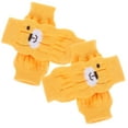 thumbnail image 1 of unbranded 4Pcs Anti Scratch Dog Leg Warmers Yellow Cotton Pet Socks for Winter Protection, 1 of 6