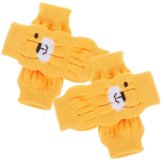 SHOWERORO 4Pcs Leg Protectors for Dogs Cotton Polyester for Small Dogs Winter