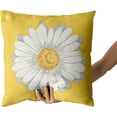 thumbnail image 5 of Spring Summer Pillow Covers 18X18 in Yellow Daisy Floral Couch Pillow Cases Set of 2 Flower Bloom Farmhouse Throw Pillows Spring Decor for Room Bedroom Cushion Outdoor, 5 of 6