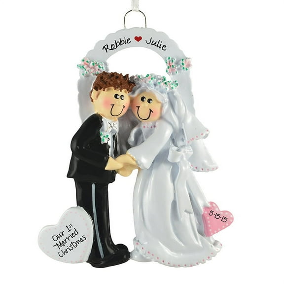 Wedding Couple Arch Personalized Christmas Ornament , Wedding Christmas Ornament, Christmas Decoration for Tree, Christmas Tree Ornament