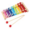 thumbnail image 1 of Piano en Bois Jouet pour Enfants Xylophone Rythme Musical Apprentissage à l'Avant, 1 of 11