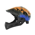 thumbnail image 3 of Casco de bicicleta para niños Casco de bicicleta para niños Moderno Ligero Transpirable para niños naranja azul, 3 of 9