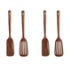 thumbnail image 1 of Utensilios de cocina de madera, 4 cucharas y espátulas de madera para cocinar, elegantes, utensilios de cocina para uso doméstico y cocina, 1 of 7