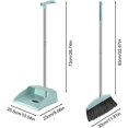 thumbnail image 4 of Upright Broom and Dustpan Set with Long Handle \u2013 Adjustable Standing Broom & Dustpan with Comb Teeth for Home, Kitchen, Office, Indoor & Outdoor Cleaning (Blue), 4 of 8
