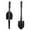 Black, variant on Cheers.US Military Camping Folding Shovel Multifunctional Portable Entrenching Tool Lightwight for Outdoor Hiking
