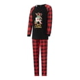 thumbnail image 3 of Qiylii Christmas Family Pajamas Set, Cartoon Deer Print Tops+Trousers/Romper, 3 of 9