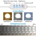 thumbnail image 3 of Luces LED para Espejo de Tocador con 12 Bombillas Regulables, 10 Niveles de Brillo Ajustables, para Tocador y Baño., 3 of 5