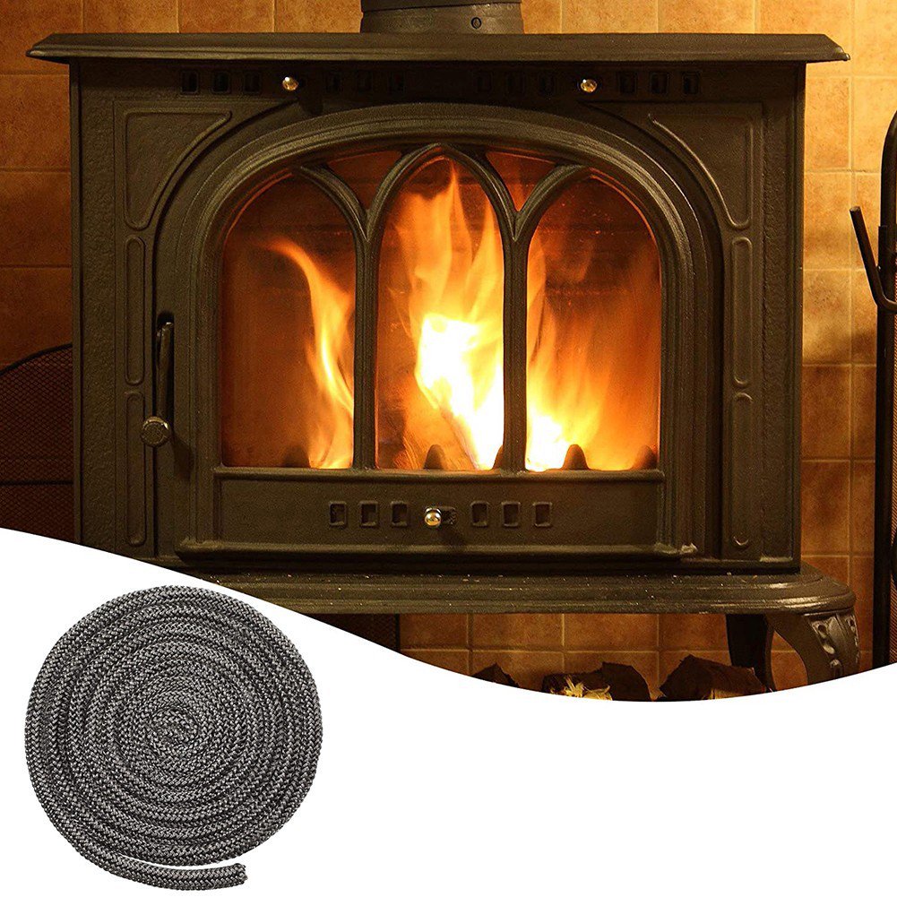 Black Stove/Fire Rope Wood Burning Stove Length Log Burner Door Seal |  Walmart Canada
