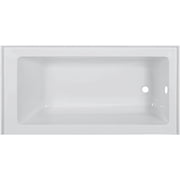 Fine Fixtures Acrylic-Fiberglass Soaking Bathtub, White. Alcove| Apron Front Right Hand 60x32